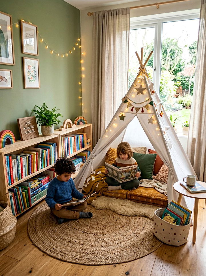 Reading Nook Shared Space - 30 twin siblings bedroom ideas