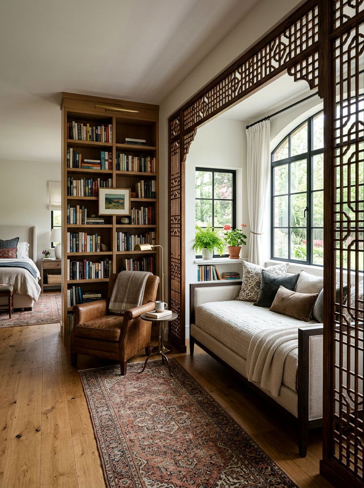 Reading Nook To Sleeping Area - 30 bedroom transition ideas