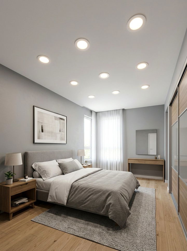 Recessed Lighting Installation - 30 low ceiling bedroom ideas