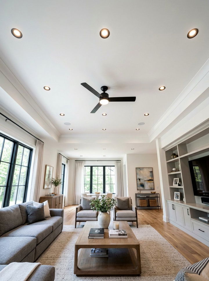 Recessed Lighting With Ceiling Fan - 30 bedroom recessed lighting ideas