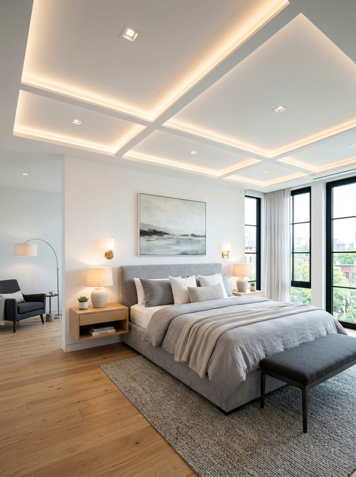 Recessed lighting for bedroom - 30 bedroom dimmer lights ideas