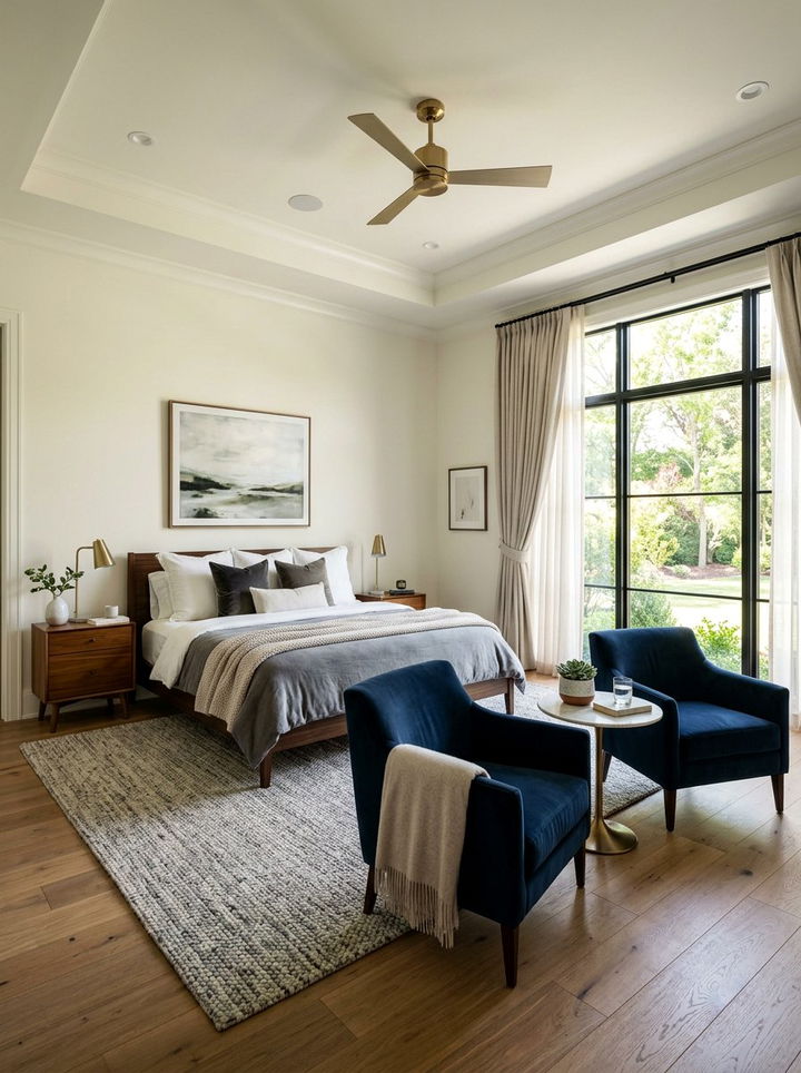 Rectangular master bedroom layout - 30 bedroom floor plan ideas