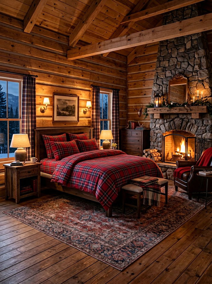 Red Plaid Bedding Bedroom - 30 red bedroom ideas