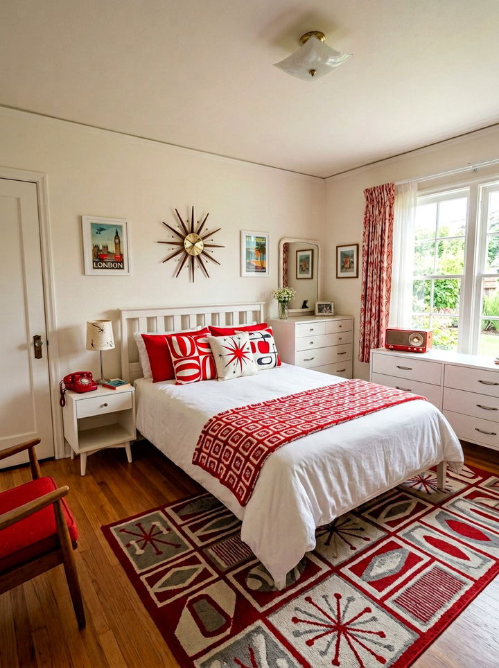 Red White Vintage Bedroom - 30 red and white bedroom color combo