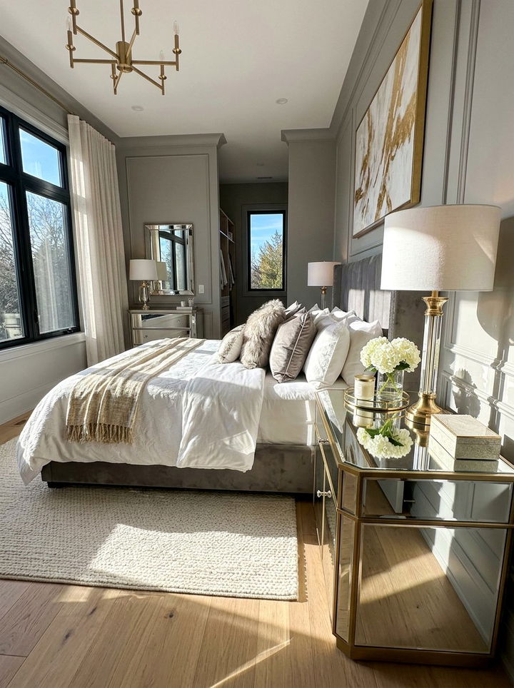 Reflective Bedroom Surface - 30 bedroom natural lighting ideas