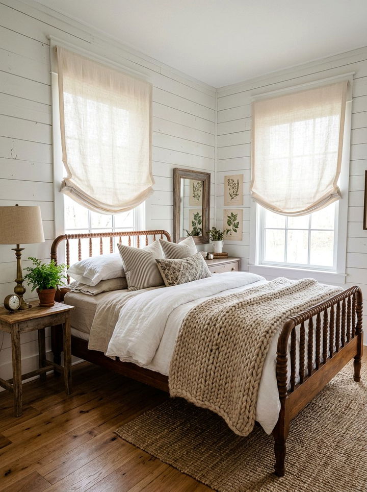 Relaxed roman shades - 30 bedroom roman shades