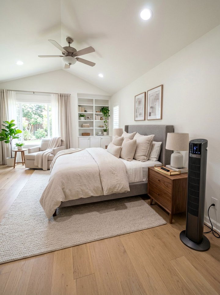 Remote Control Tower Fan For Convenience - 30 bedroom tower fans