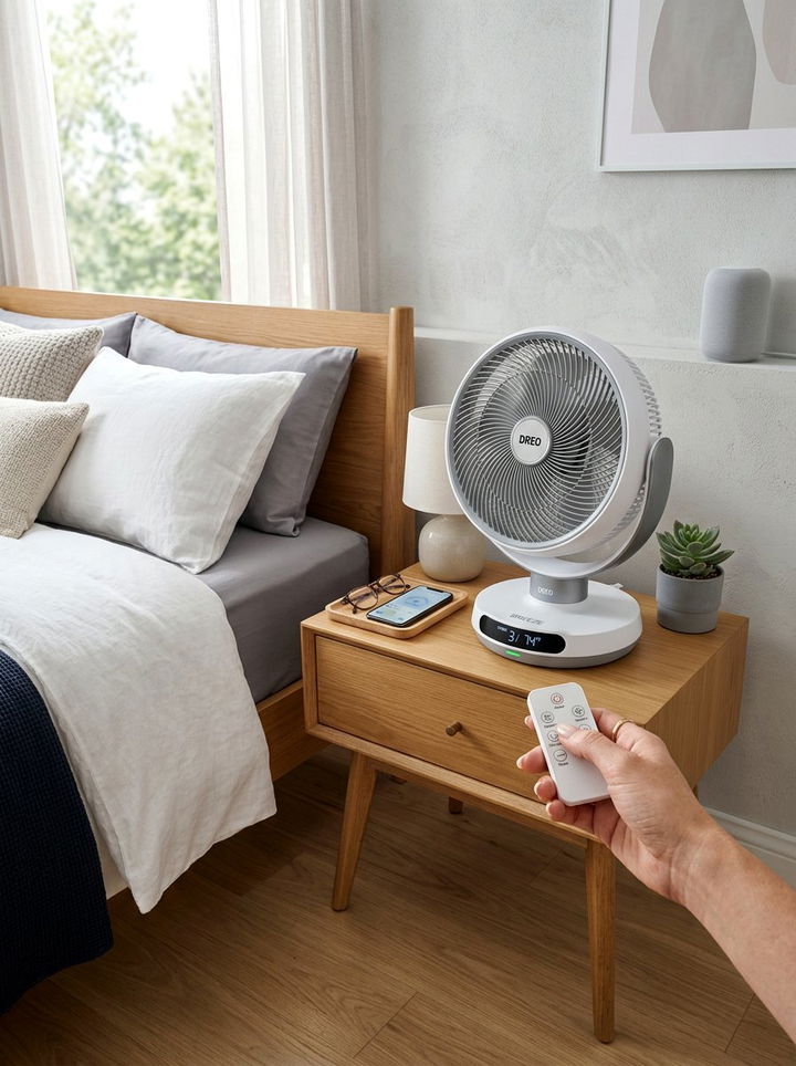 Remote Controlled Desk Fan - 30 bedroom desk fans