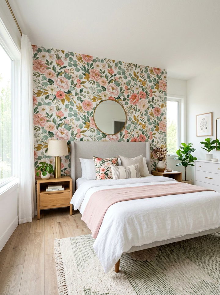 Removable Wallpaper - 30 bedroom hacks
