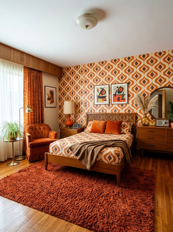 Retro 70s Bedroom - 30 bedroom on a budget ideas