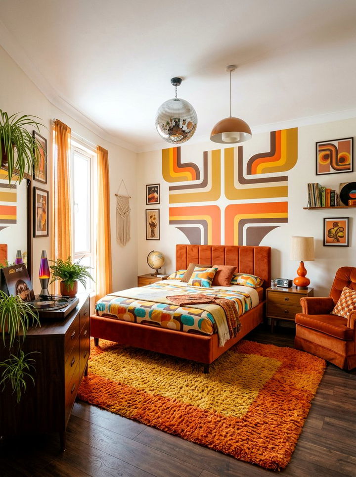 Retro 70s Bedroom - 30 teenage girl bedroom ideas
