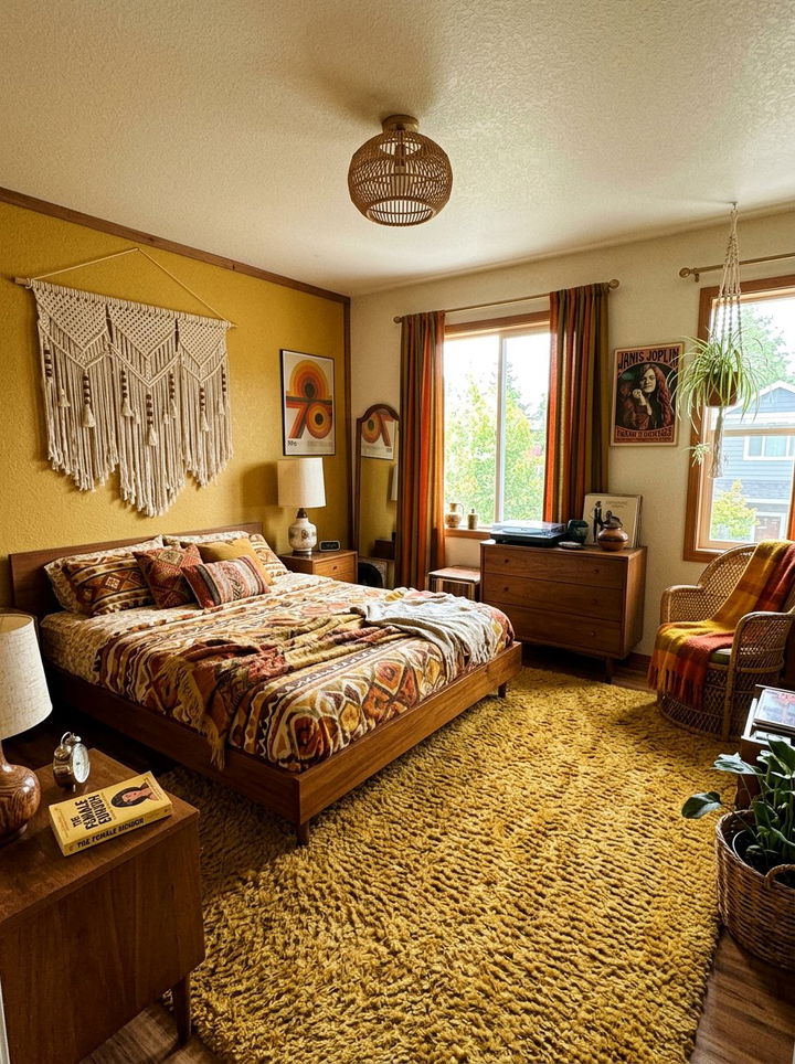 Retro 70s Color Palette - 30 vintage bedroom ideas