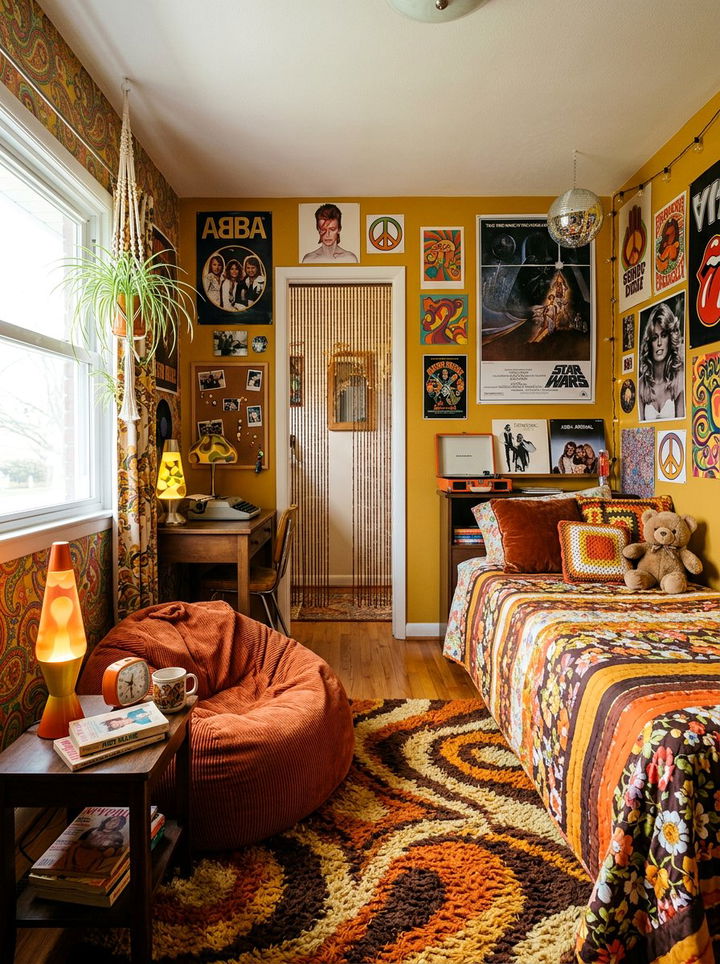 Retro Style Tween Bedroom - 30 tween bedroom ideas