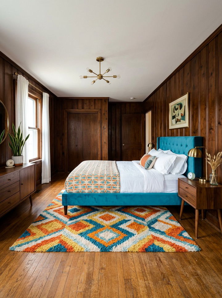 Retro Wood Paneling Bedroom - 30 old house bedroom ideas