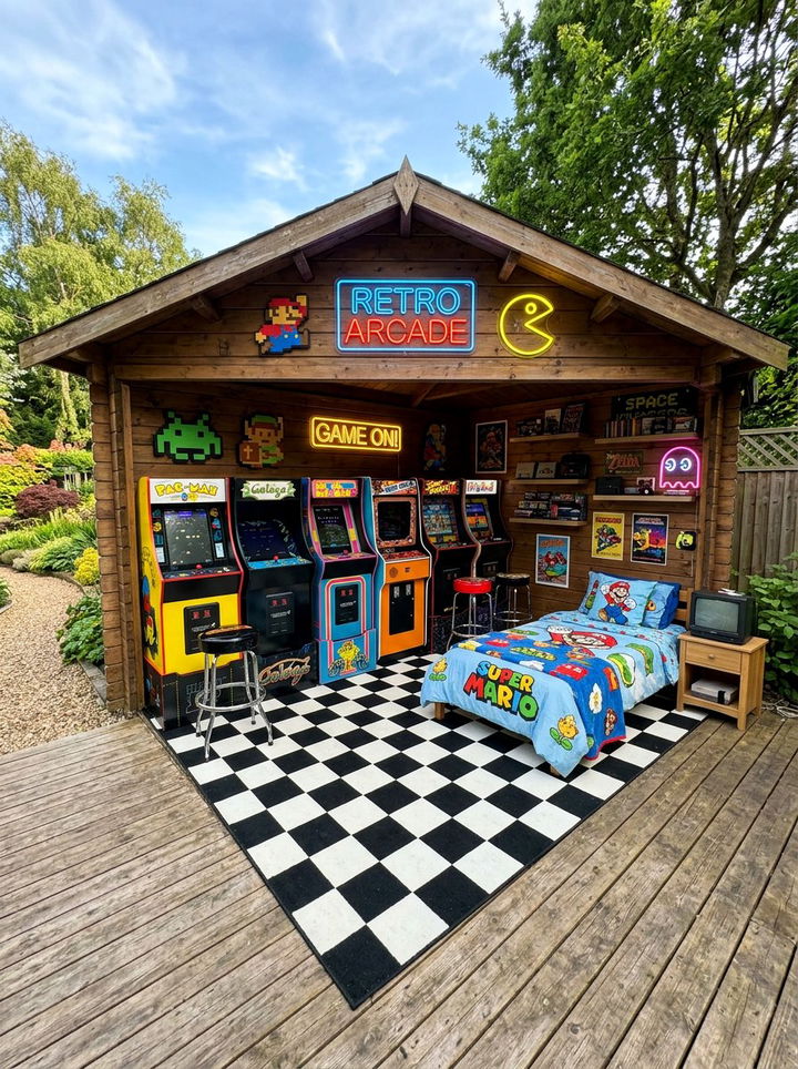 Retro arcade bedroom - 30 nerd bedroom ideas
