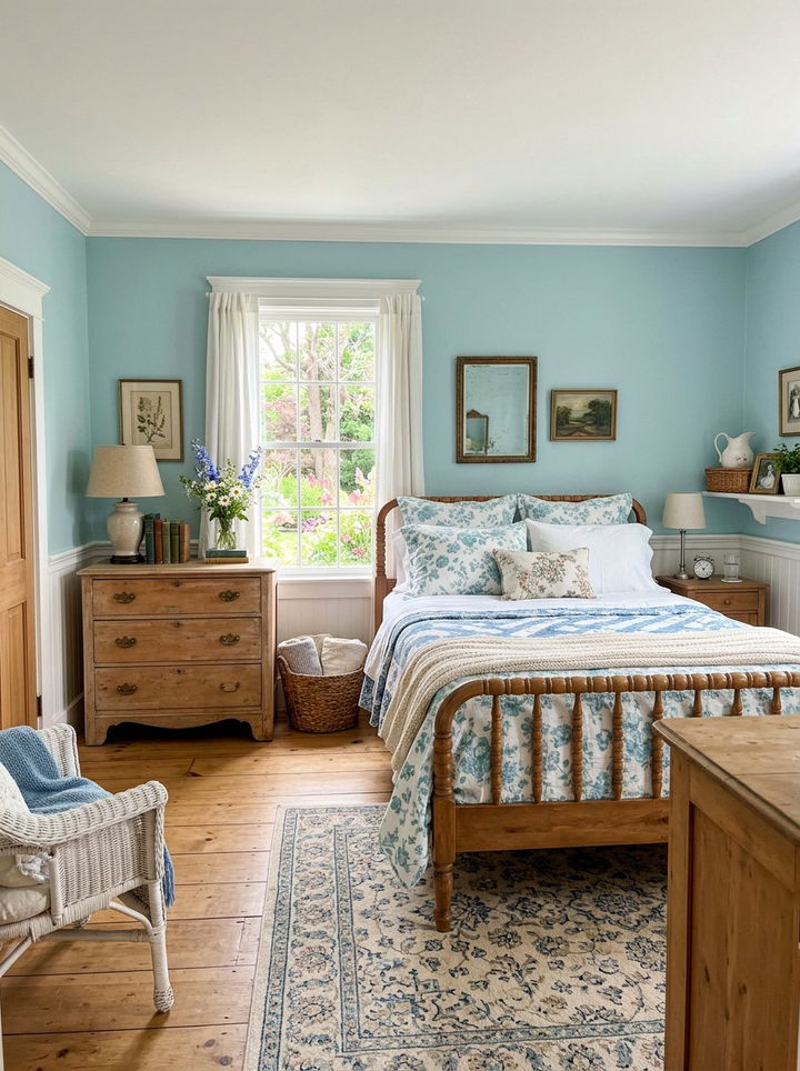 Robin egg blue and light brown bedroom - 30 blue and brown bedroom color combo