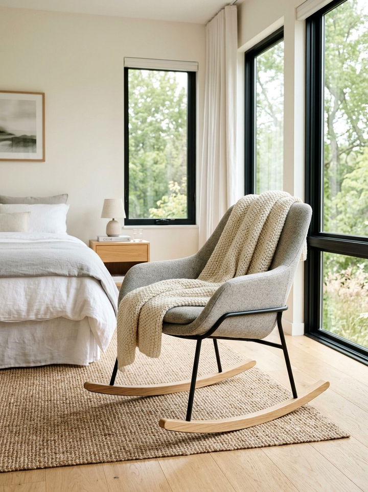 Rocking Chair - 30 bedroom seating ideas