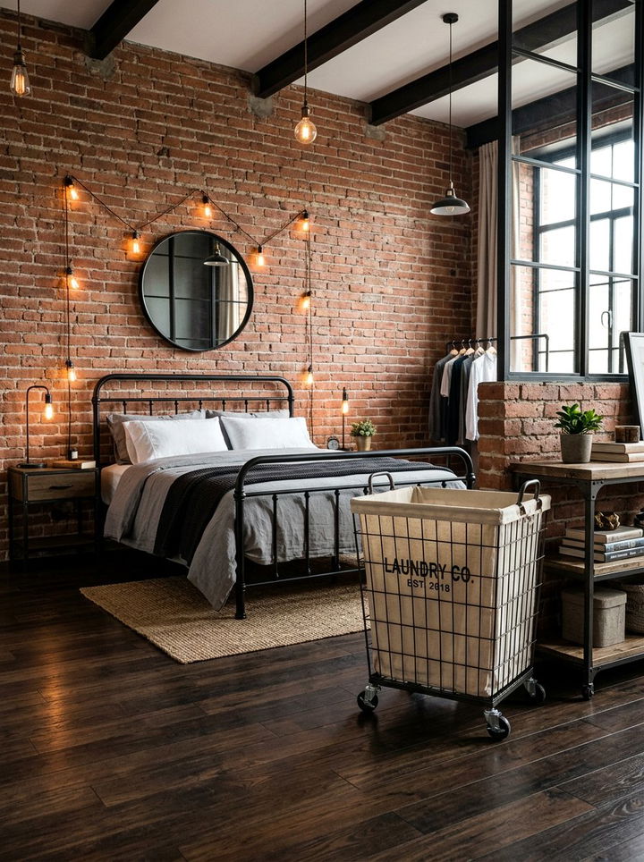 Rolling Metal Hamper - 30 bedroom laundry hampers