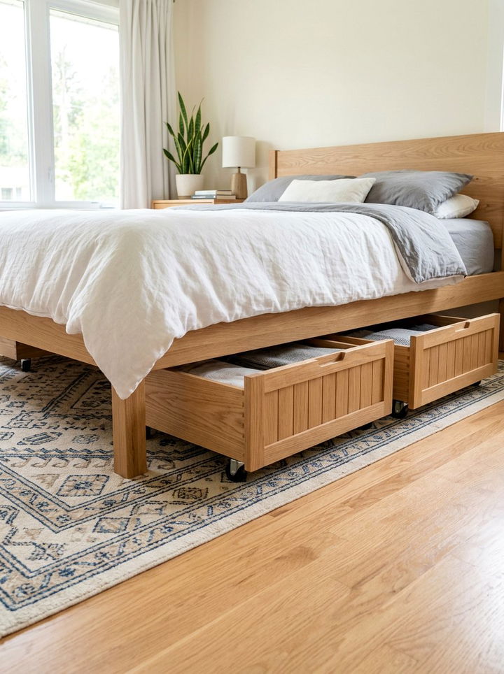 Rolling Storage Drawers - 30 bedroom storage boxes