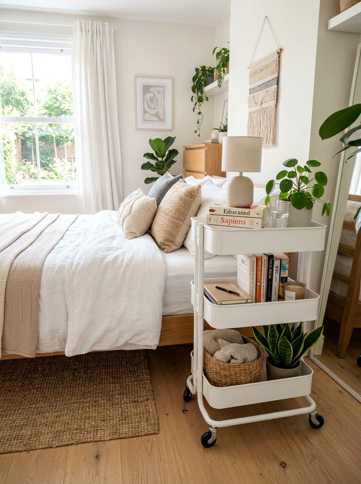 Rolling Utility Cart - 30 bedroom storage containers