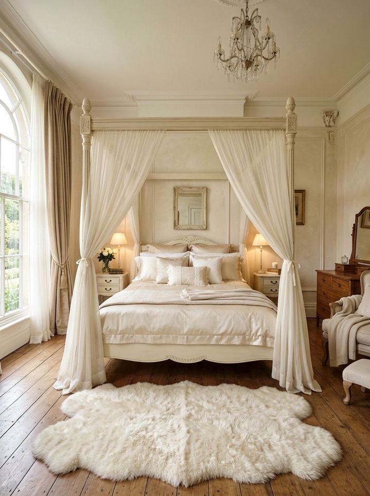 Romantic Antique White Bedroom - 30 antique white bedroom ideas