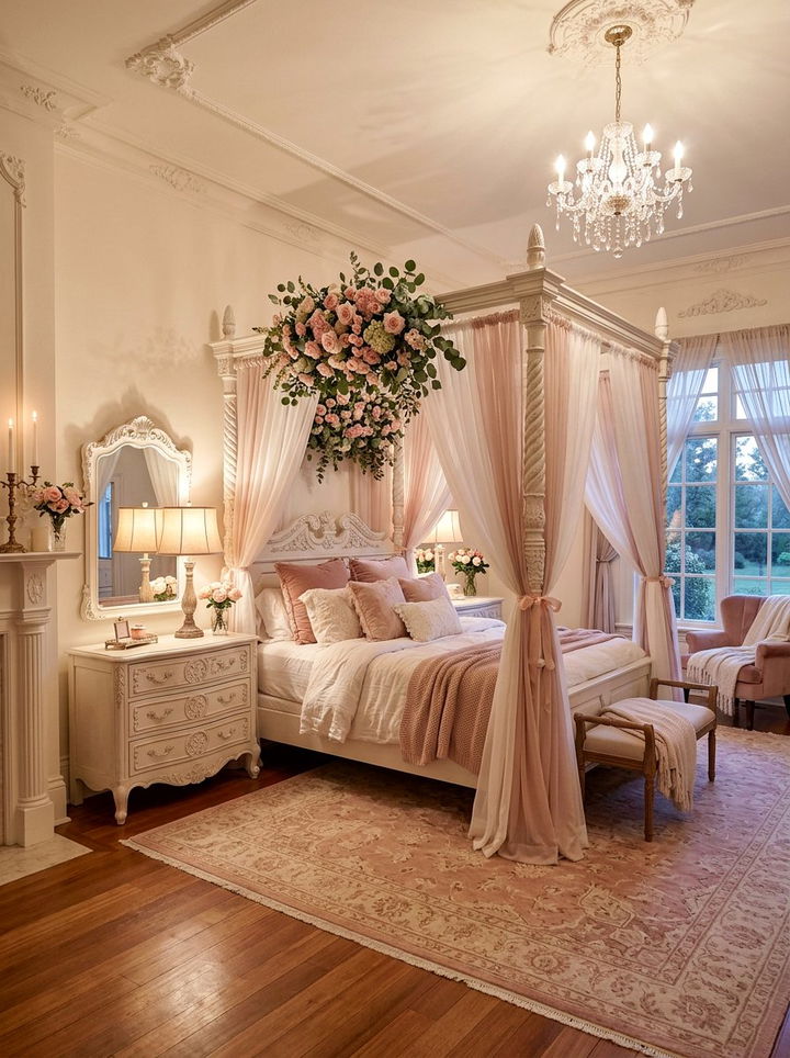 Romantic Blush And White Bedroom - 30 blush and white bedroom ideas