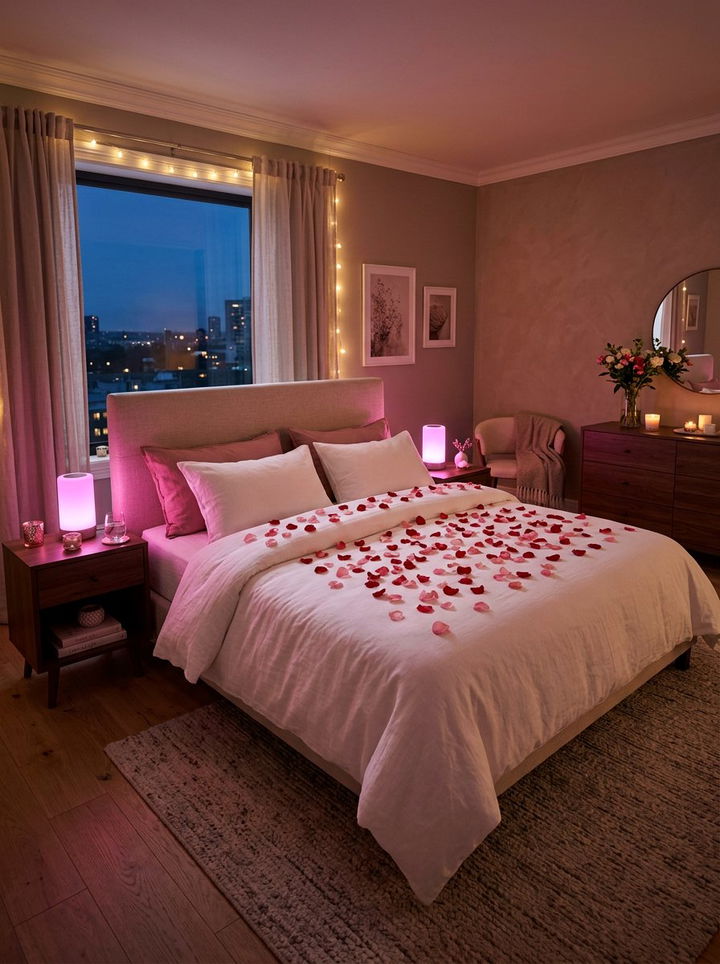 Romantic Magenta Lighting - 30 magenta bedroom ideas