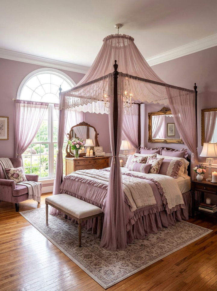 Romantic Mauve Bedroom - 30 mauve bedroom ideas