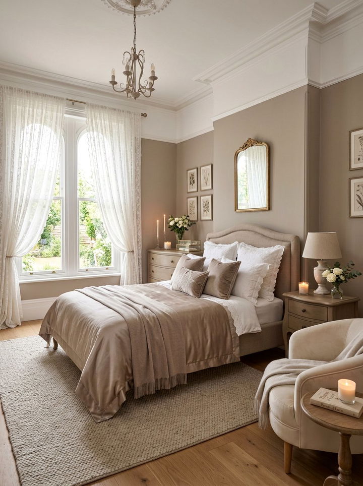 Romantic Taupe And White Bedroom - 30 taupe and white bedroom ideas