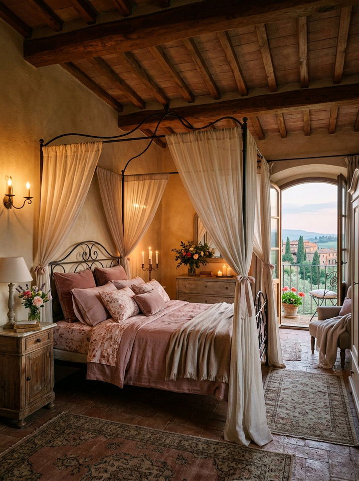 Romantic Tuscan Bedroom - 30 Tuscan bedroom ideas