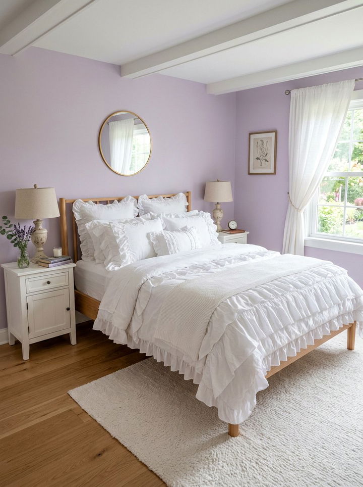 Romantic ruffled bedding - 30 princess bedroom ideas