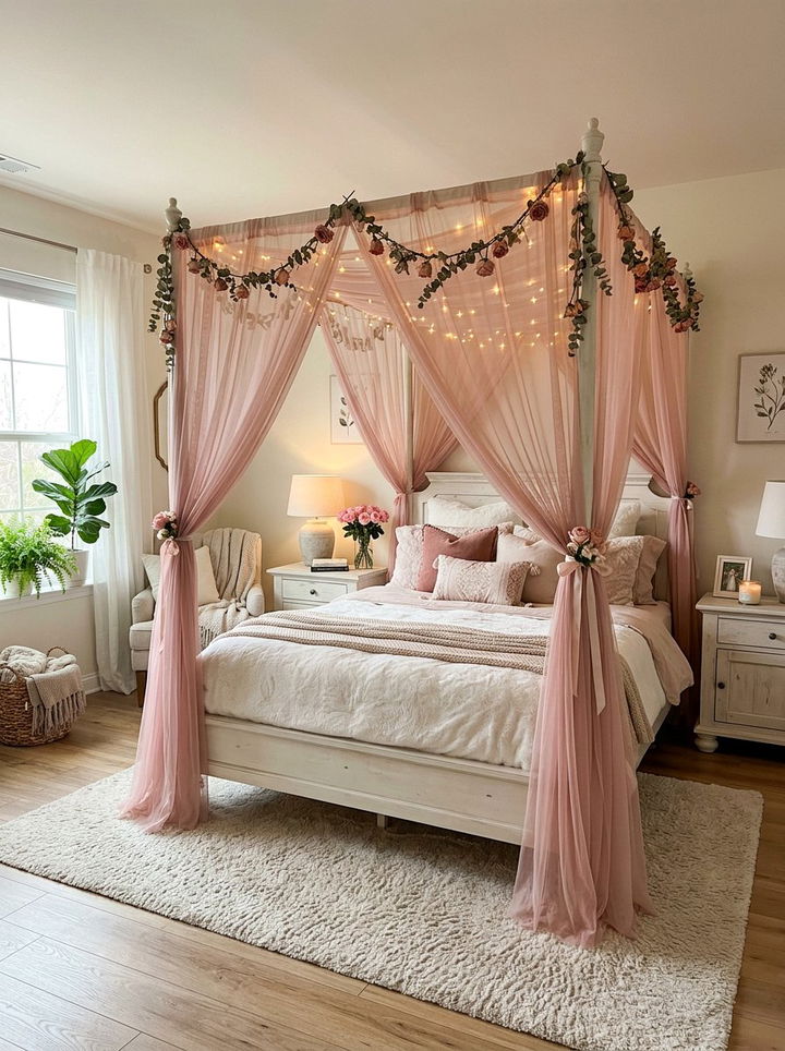 Rose Canopy Bed Bedroom - 30 rose bedroom ideas