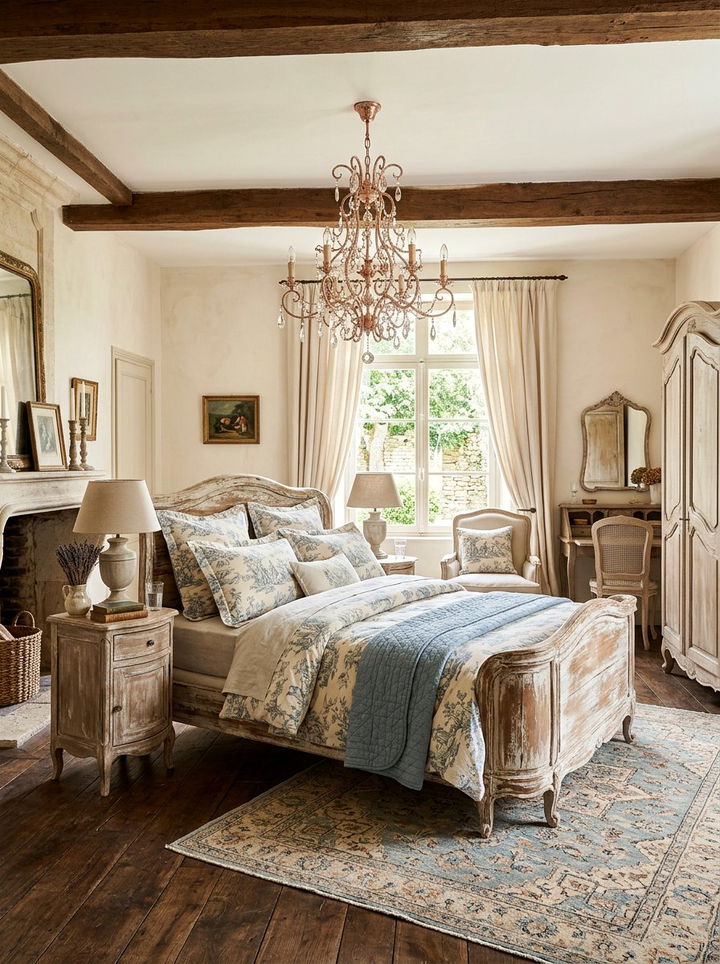 Rose Gold French Country Bedroom - 30 rose gold bedroom ideas