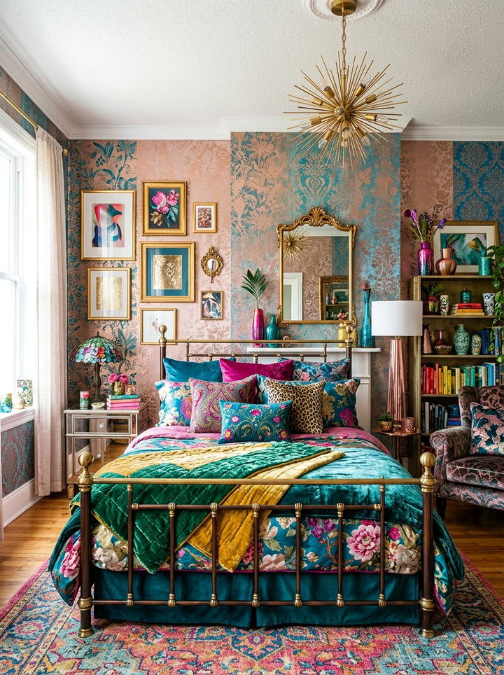 Rose Gold Maximalist Bedroom - 30 rose gold bedroom ideas