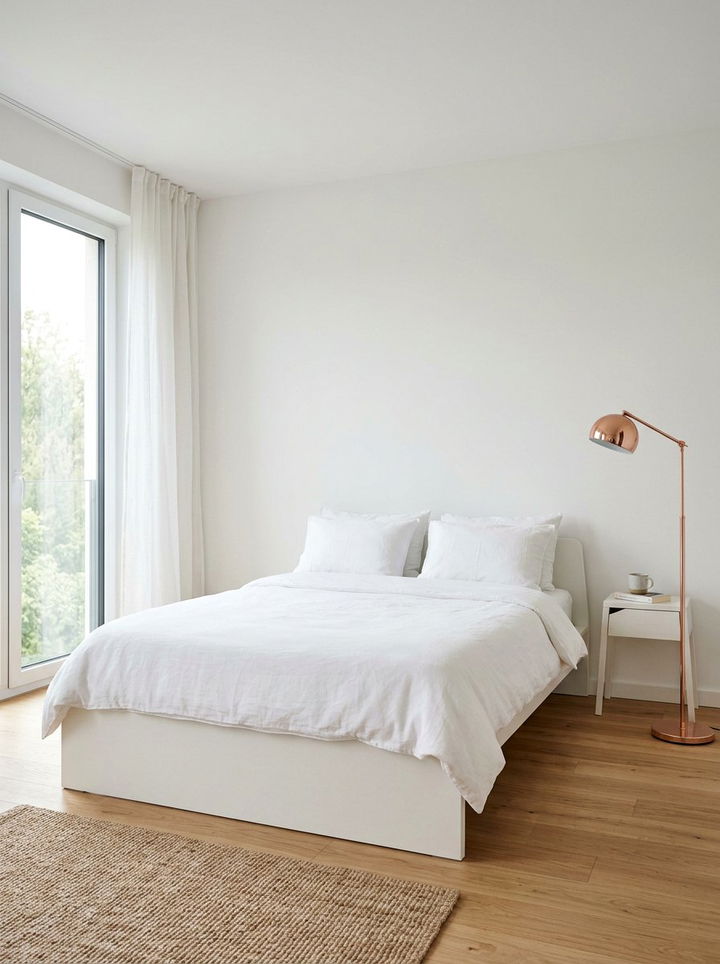 Rose Gold Minimalist Bedroom - 30 rose gold bedroom ideas