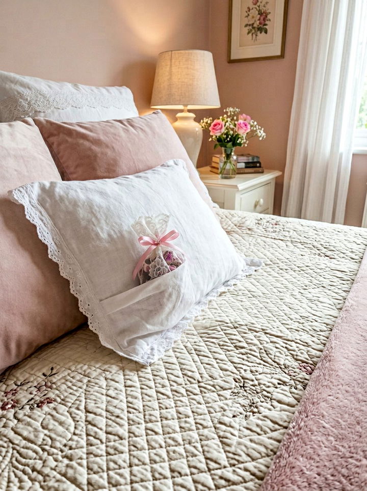 Rose Petal Sachet - 30 bedroom aromatherapy ideas