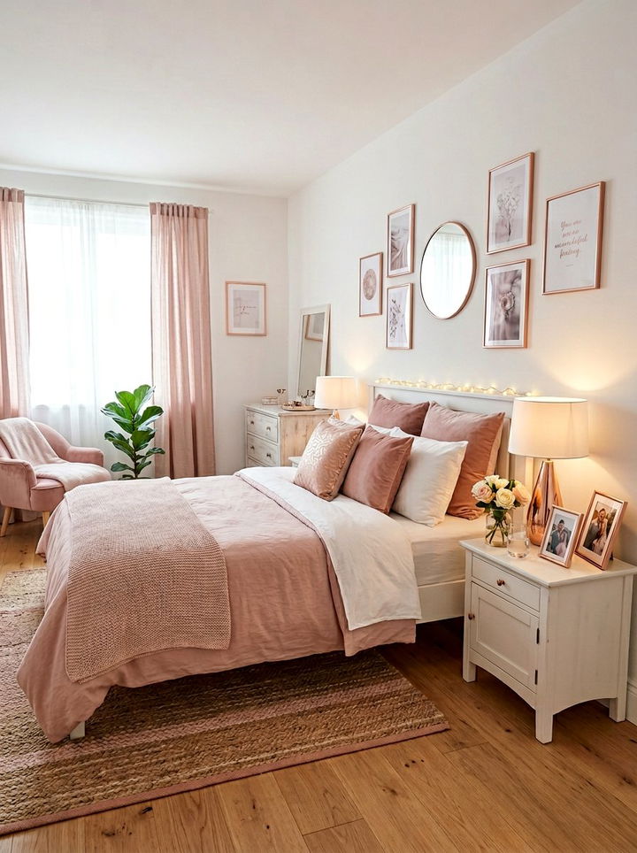 Rose gold bedroom decor - 30 gold bedroom ideas