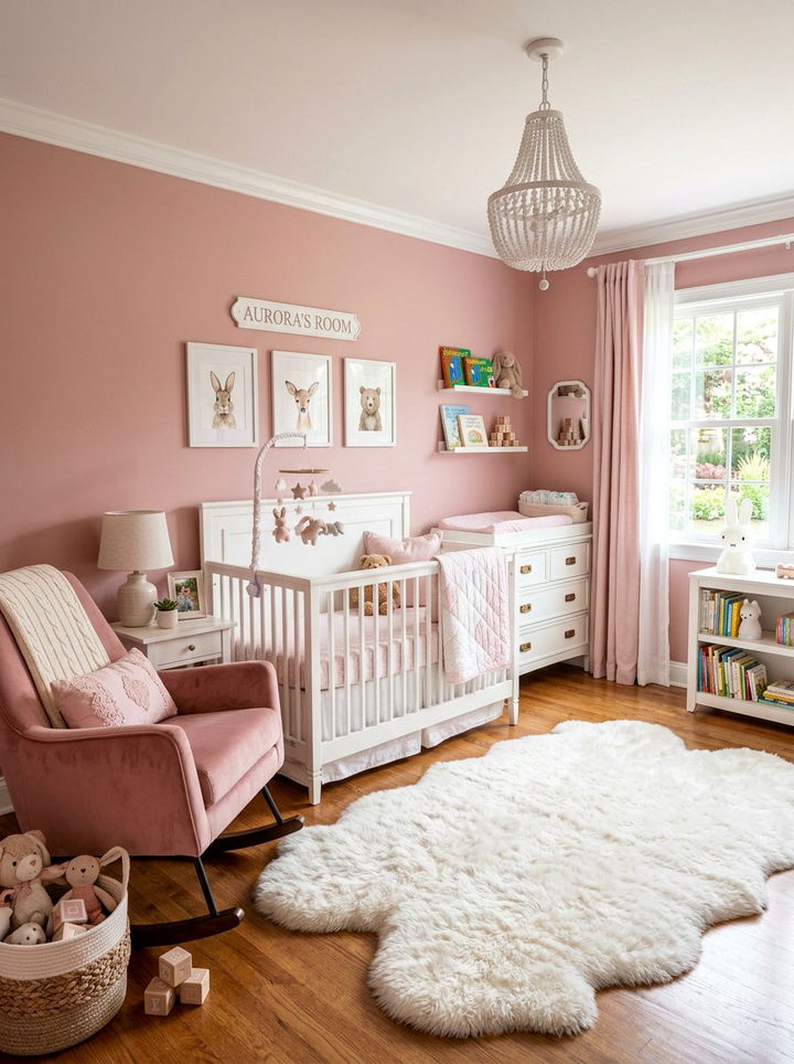 Rose pink nursery bedroom - 30 rose pink bedroom ideas