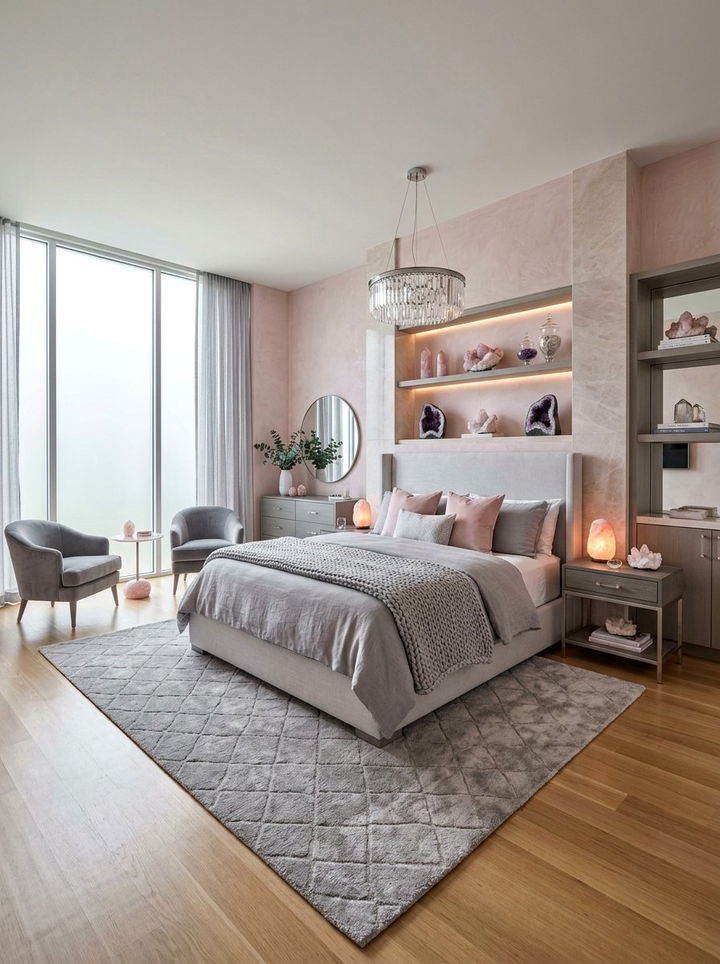 Rose quartz bedroom - 30 pastel bedroom ideas
