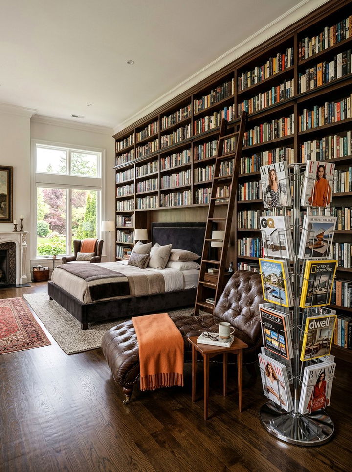 Rotating Metal Magazine Tower - 30 bedroom magazine racks