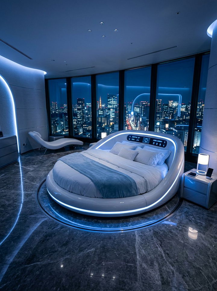 Rotating Round Bed - 30 bedroom round beds