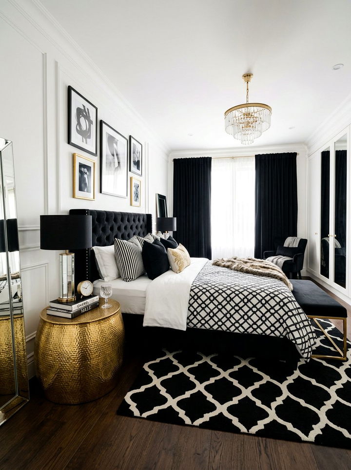 Round Drum Table - 30 bedroom nightstand alternatives