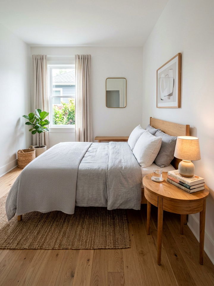 Round Nightstand - 30 bedroom refresh ideas