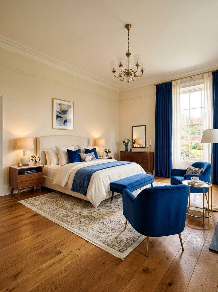 Royal Blue And Cream Bedroom - 30 royal blue bedroom ideas