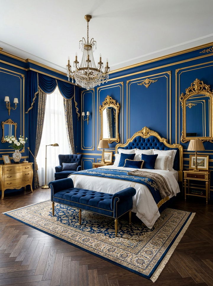 Royal Blue And Gold Bedroom - 30 royal blue bedroom ideas