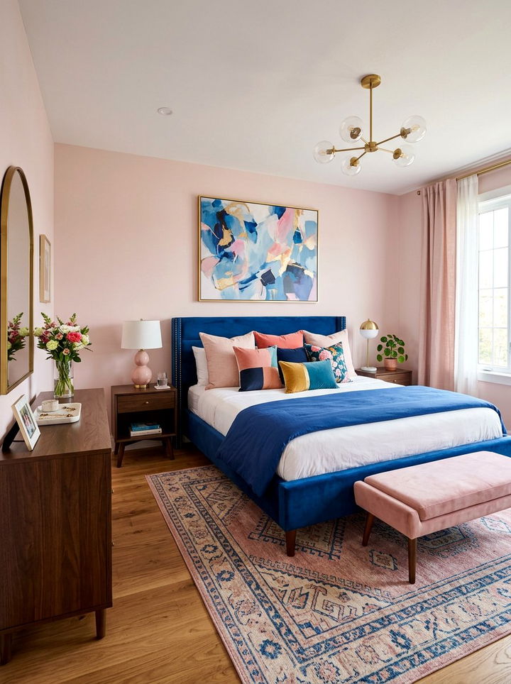 Royal Blue And Pink Bedroom - 30 royal blue bedroom ideas
