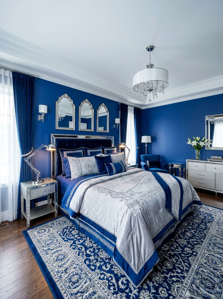 Royal Blue And Silver Bedroom - 30 royal blue bedroom ideas