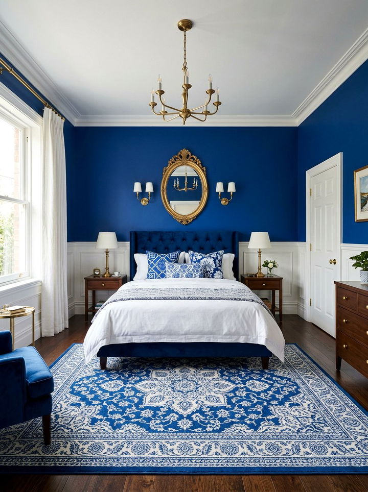 Royal Blue Bedroom - 30 bold color bedroom ideas