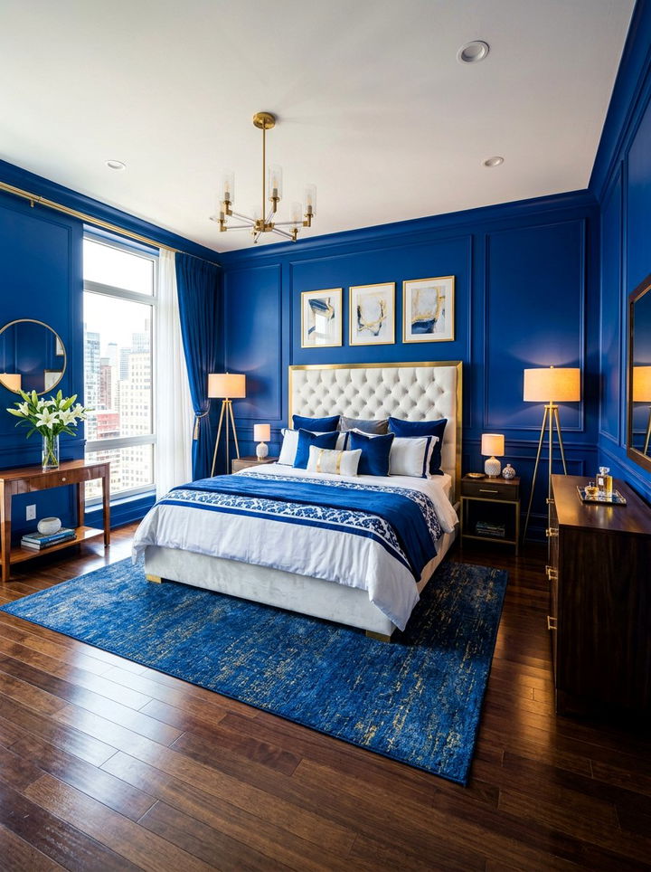 Royal Blue Bedroom - 30 energizing bedroom color ideas