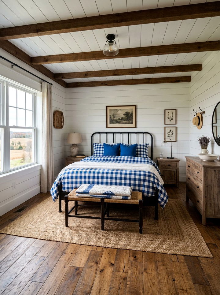 Royal Blue Farmhouse Bedroom - 30 royal blue bedroom ideas